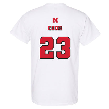Nebraska - NCAA Softball : Hannah Coor - Sports Shersey T-Shirt-1
