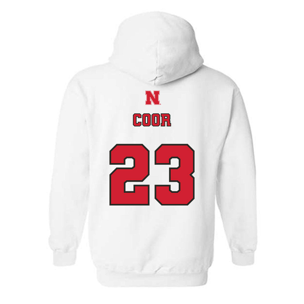 Nebraska - NCAA Softball : Hannah Coor - Sports Shersey Hooded Sweatshirt-1