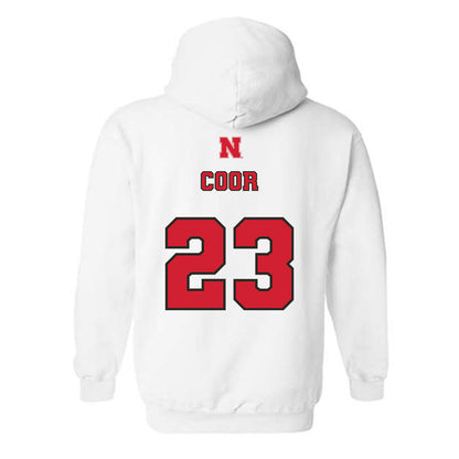 Nebraska - NCAA Softball : Hannah Coor - Sports Shersey Hooded Sweatshirt-1