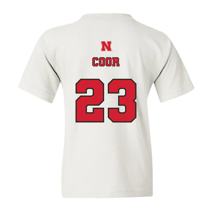 Nebraska - NCAA Softball : Hannah Coor - Sports Shersey Youth T-Shirt-1