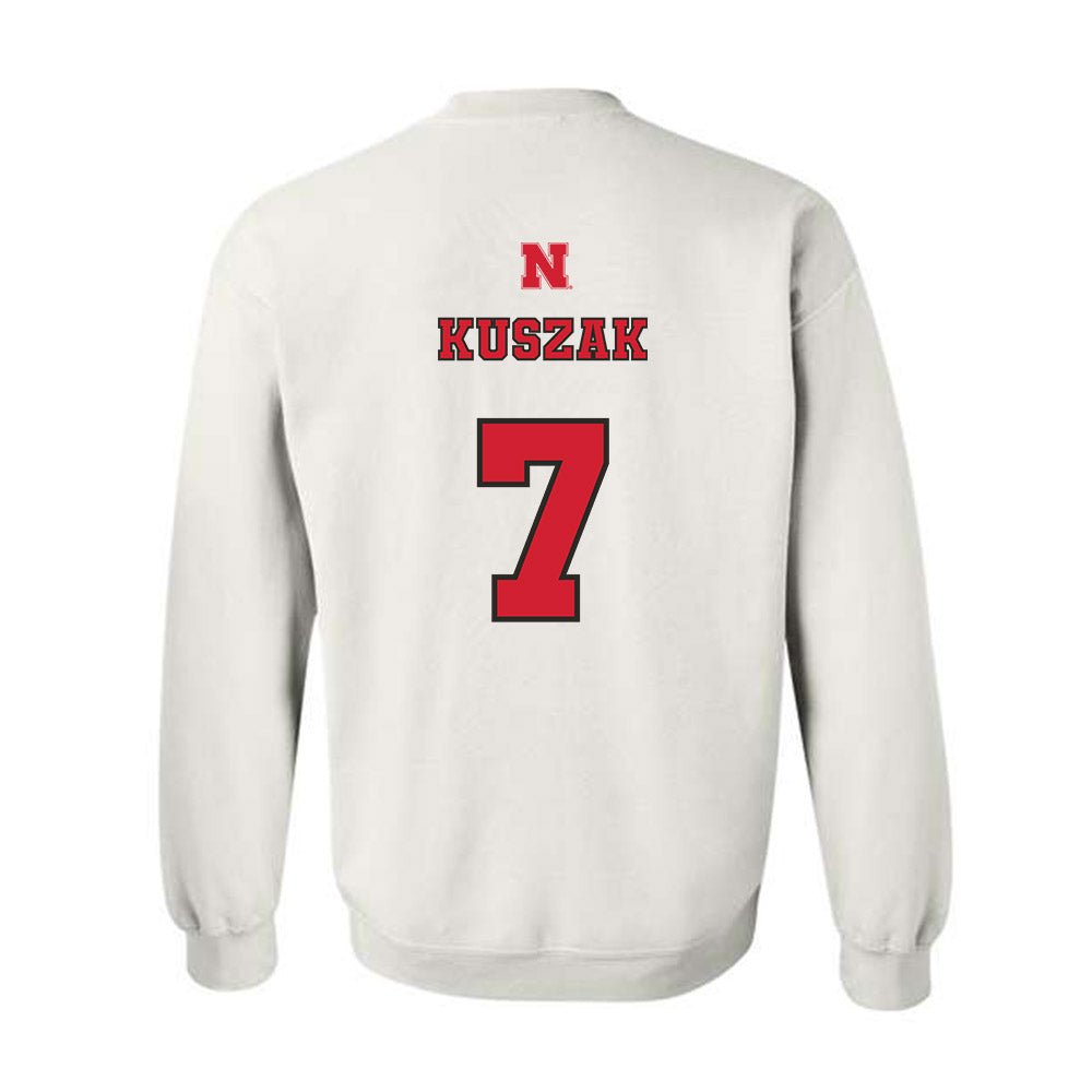 Nebraska - NCAA Softball : Ava Kuszak - Sports Shersey Crewneck Sweatshirt-1