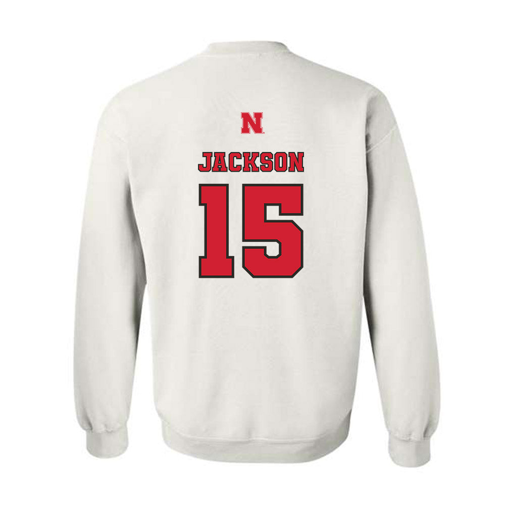 Nebraska - NCAA Women's Volleyball : Andi Jackson - Sports Shersey Crewneck Sweatshirt-1