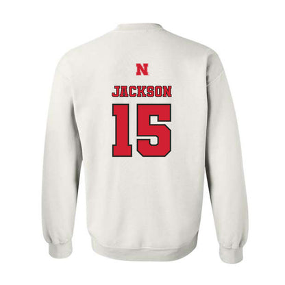 Nebraska - NCAA Women's Volleyball : Andi Jackson - Sports Shersey Crewneck Sweatshirt-1