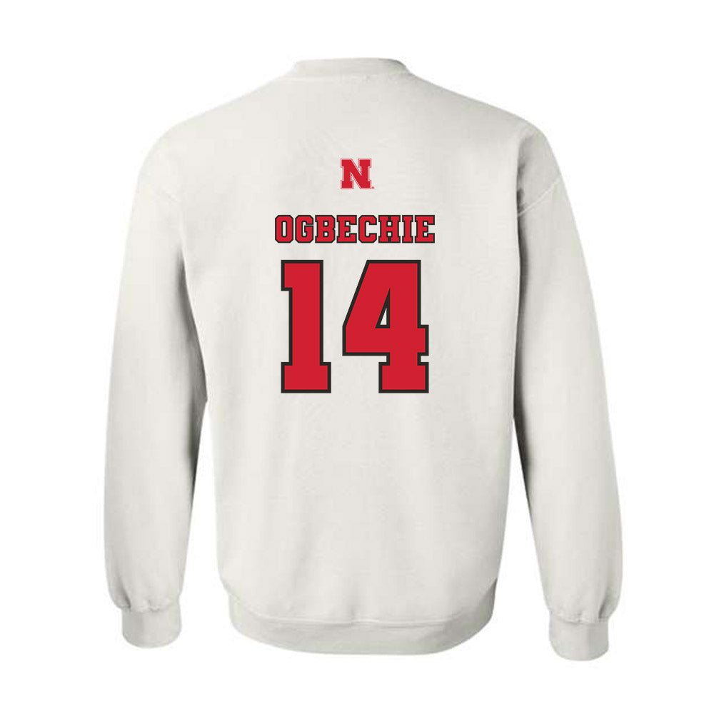 Nebraska - NCAA Women's Volleyball : Manaia Ogbechie - Sports Shersey Crewneck Sweatshirt-1
