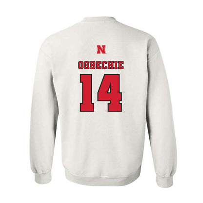 Nebraska - NCAA Women's Volleyball : Manaia Ogbechie - Sports Shersey Crewneck Sweatshirt-1