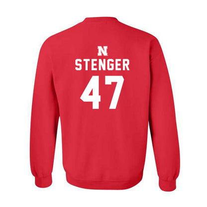 Nebraska - NCAA Football : Gage Stenger - Replica Shersey Crewneck Sweatshirt-1