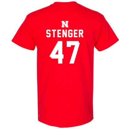Nebraska - NCAA Football : Gage Stenger - Replica Shersey T-Shirt-1