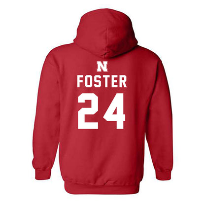 Nebraska - NCAA Football : Dexter Foster - Replica Shersey Hooded Sweatshirt-1