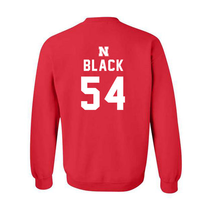 Nebraska - NCAA Football : Brendan Black - Replica Shersey Crewneck Sweatshirt-1