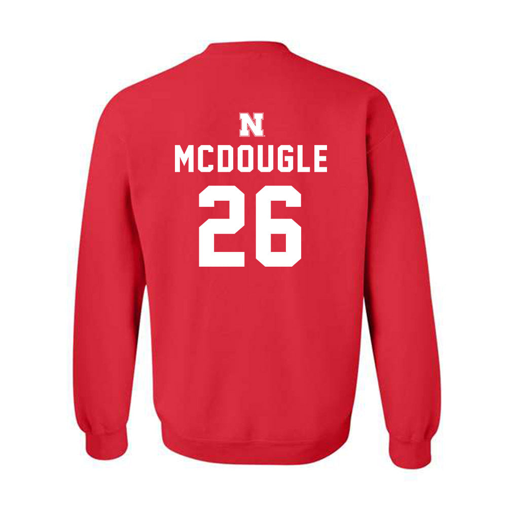 Nebraska - NCAA Football : Dwayne Mcdougle - Replica Shersey Crewneck Sweatshirt-1