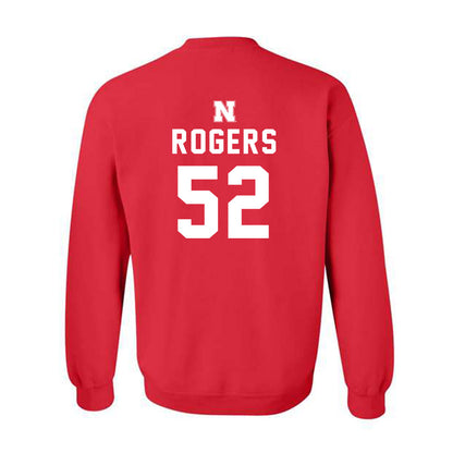 Nebraska - NCAA Football : Dylan Rogers - Replica Shersey Crewneck Sweatshirt-1