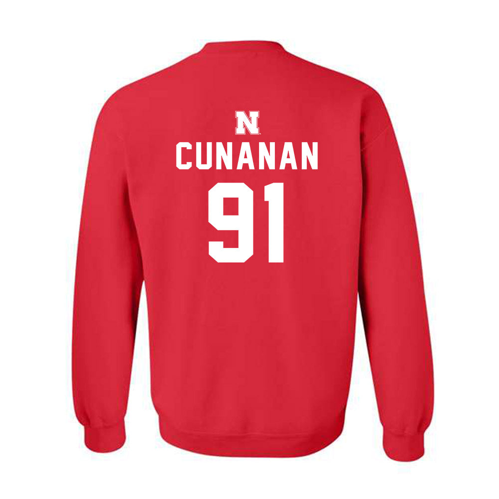 Nebraska - NCAA Football : Kyle Cunanan - Replica Shersey Crewneck Sweatshirt-1