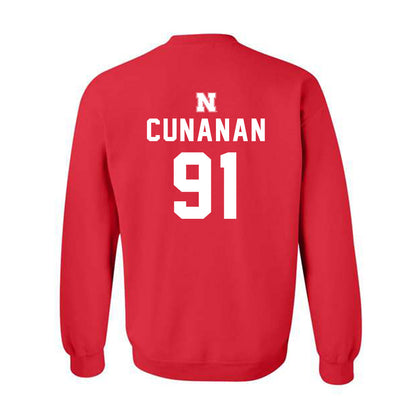 Nebraska - NCAA Football : Kyle Cunanan - Replica Shersey Crewneck Sweatshirt-1