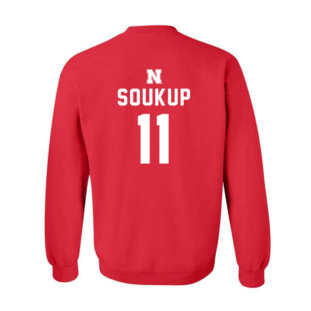 Nebraska - NCAA Football : Bode Soukup - Replica Shersey Crewneck Sweatshirt-1