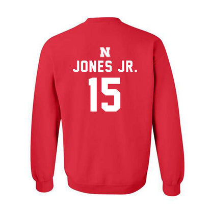 Nebraska - NCAA Football : Anthony Jones Jr. - Replica Shersey Crewneck Sweatshirt-1