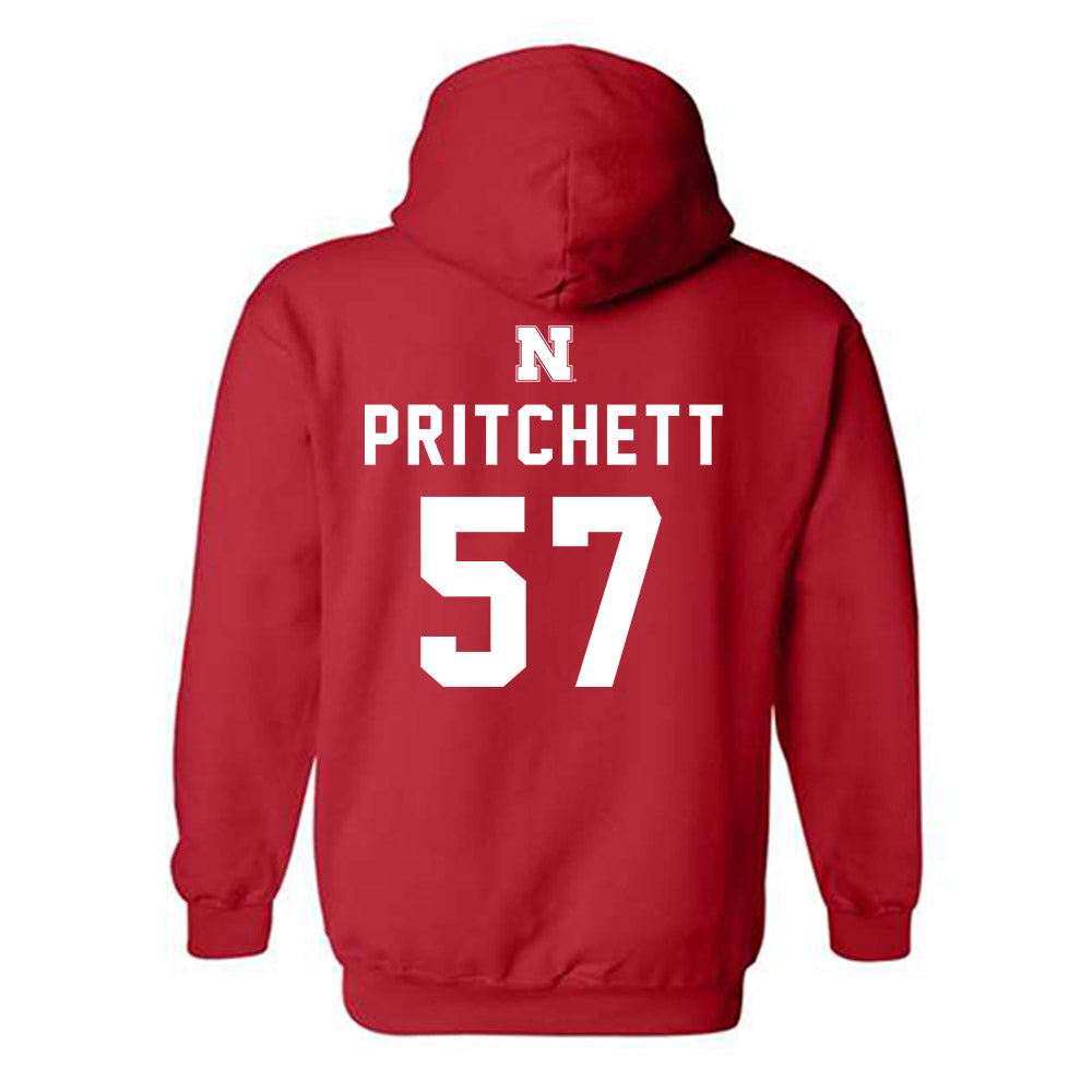 Nebraska - NCAA Football : Elijah Pritchett - Replica Shersey Hooded Sweatshirt-1