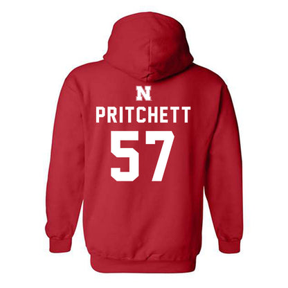 Nebraska - NCAA Football : Elijah Pritchett - Replica Shersey Hooded Sweatshirt-1