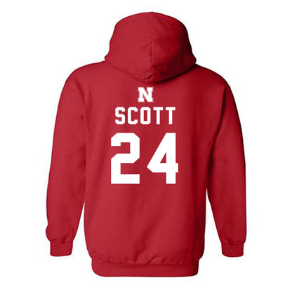 Nebraska - NCAA Football : Nalin Scott - Replica Shersey Hooded Sweatshirt-1