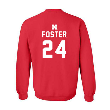Nebraska - NCAA Football : Dexter Foster - Replica Shersey Crewneck Sweatshirt-1