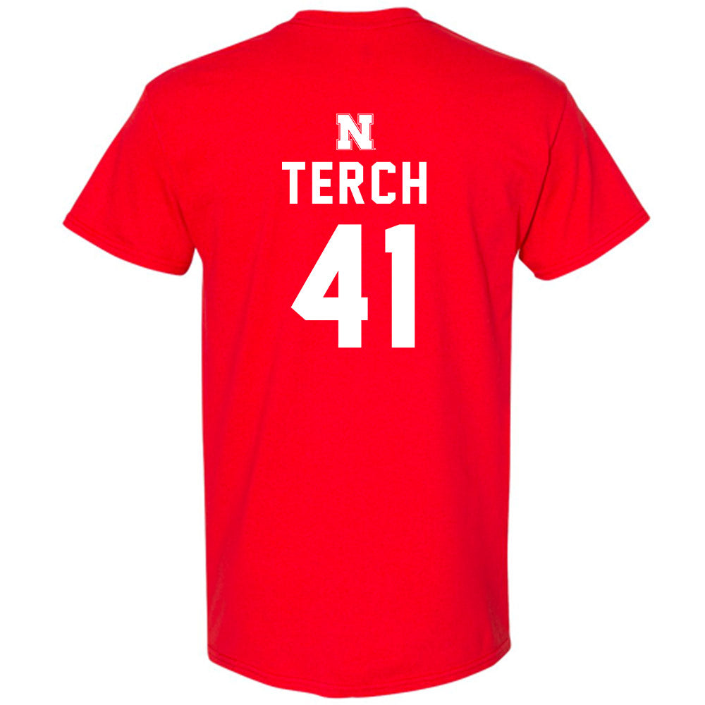 Nebraska - NCAA Football : Tanner Terch - Replica Shersey T-Shirt-1