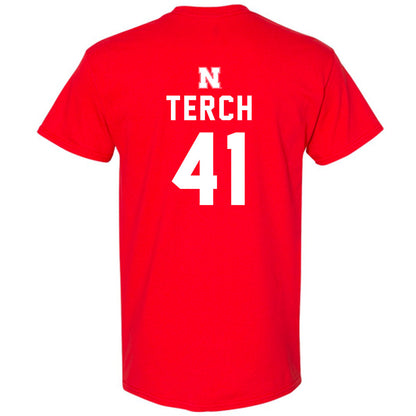 Nebraska - NCAA Football : Tanner Terch - Replica Shersey T-Shirt-1
