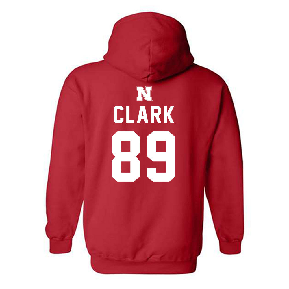 Nebraska - NCAA Football : Quinn Clark - Replica Shersey Hooded Sweatshirt-1