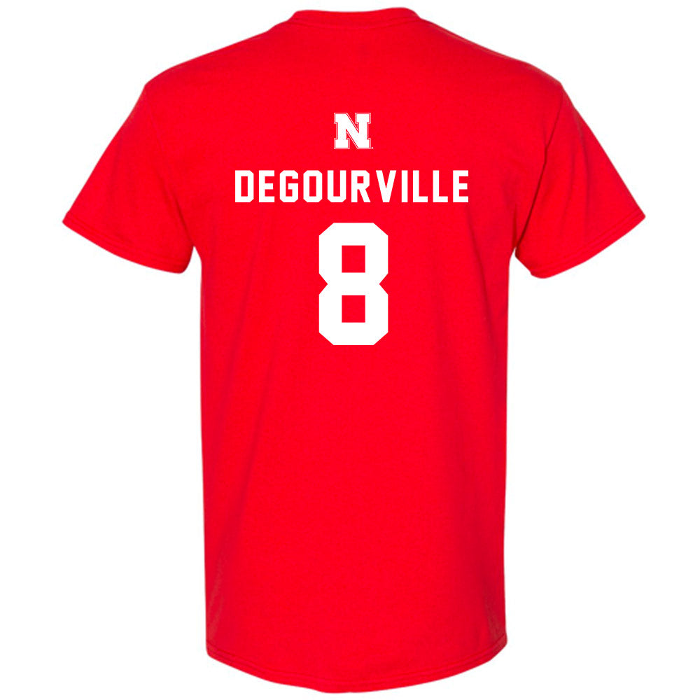 Nebraska - NCAA Men's Basketball : Taj Degourville - Replica Shersey T-Shirt-1