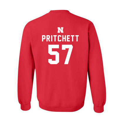Nebraska - NCAA Football : Elijah Pritchett - Replica Shersey Crewneck Sweatshirt-1