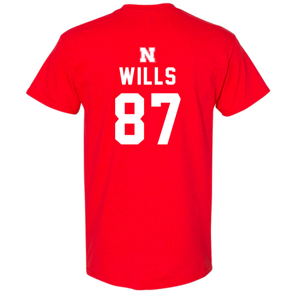 Nebraska - NCAA Football : Jack Wills - Replica Shersey T-Shirt-1