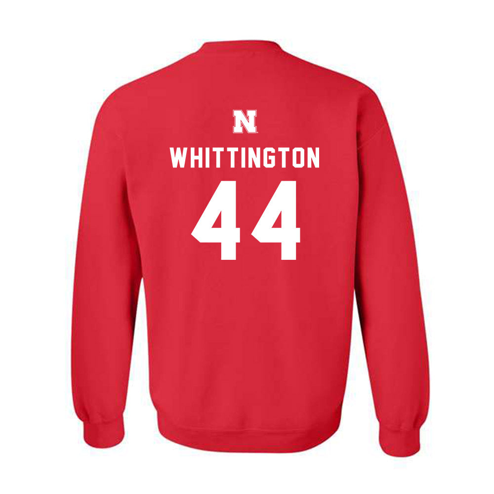 Nebraska - NCAA Football : Jahsear Whittington - Replica Shersey Crewneck Sweatshirt-1