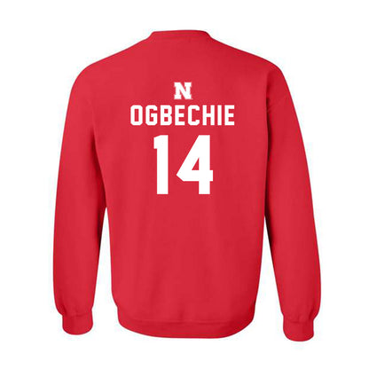 Nebraska - NCAA Women's Volleyball : Manaia Ogbechie - Replica Shersey Crewneck Sweatshirt-1