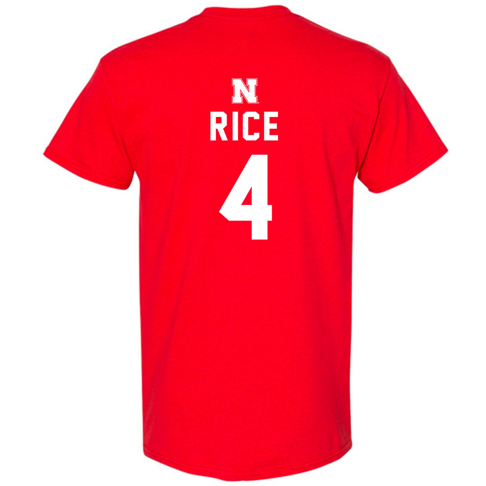 Nebraska - NCAA Men's Basketball : Colin Rice - Replica Shersey T-Shirt-1