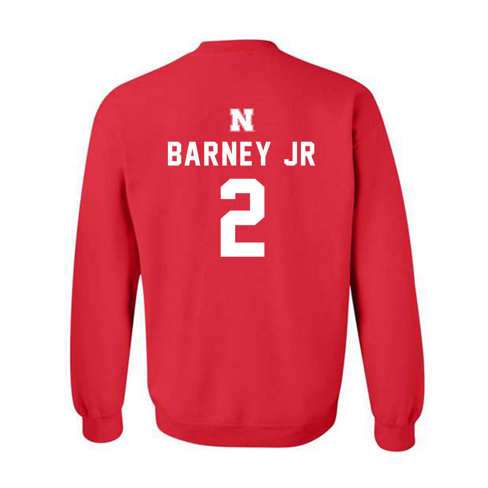 Nebraska - NCAA Football : Jacory Barney Jr - Replica Shersey Crewneck Sweatshirt-1