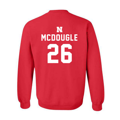 Nebraska - NCAA Football : Dwayne Mcdougle - Replica Shersey Crewneck Sweatshirt-1