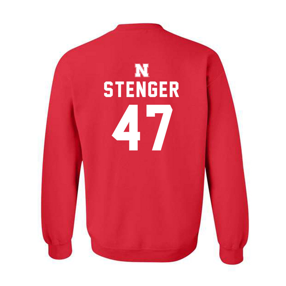 Nebraska - NCAA Football : Gage Stenger - Replica Shersey Crewneck Sweatshirt-1