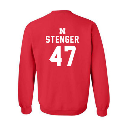 Nebraska - NCAA Football : Gage Stenger - Replica Shersey Crewneck Sweatshirt-1