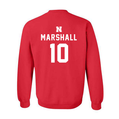 Nebraska - NCAA Football : Andrew Marshall - Replica Shersey Crewneck Sweatshirt-1