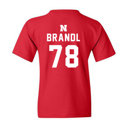 Nebraska - NCAA Football : Jacob Brandl - Youth T-Shirt