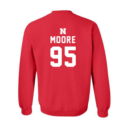 Nebraska - NCAA Football : Gabriel Moore - Replica Shersey Crewneck Sweatshirt-1