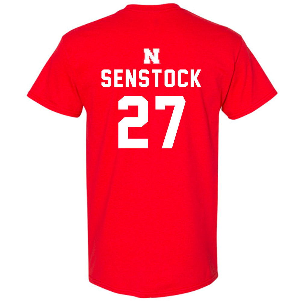 Nebraska - NCAA Baseball : Joey Senstock - Replica Shersey T-Shirt-1