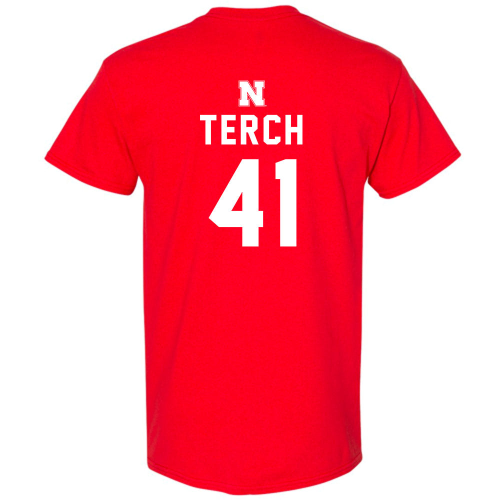 Nebraska - NCAA Football : Tanner Terch - Replica Shersey T-Shirt-1