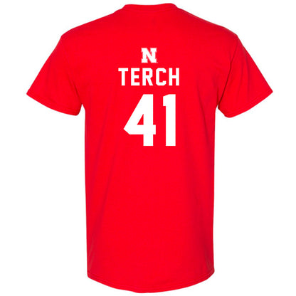 Nebraska - NCAA Football : Tanner Terch - Replica Shersey T-Shirt-1