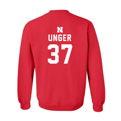 Nebraska - NCAA Baseball : J'Shawn Unger - Replica Shersey Crewneck Sweatshirt-1