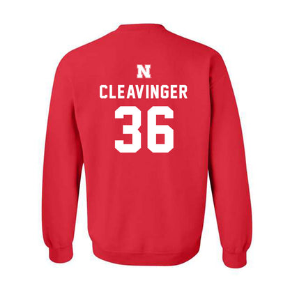 Nebraska - NCAA Baseball : Grant Cleavinger - Replica Shersey Crewneck Sweatshirt-1
