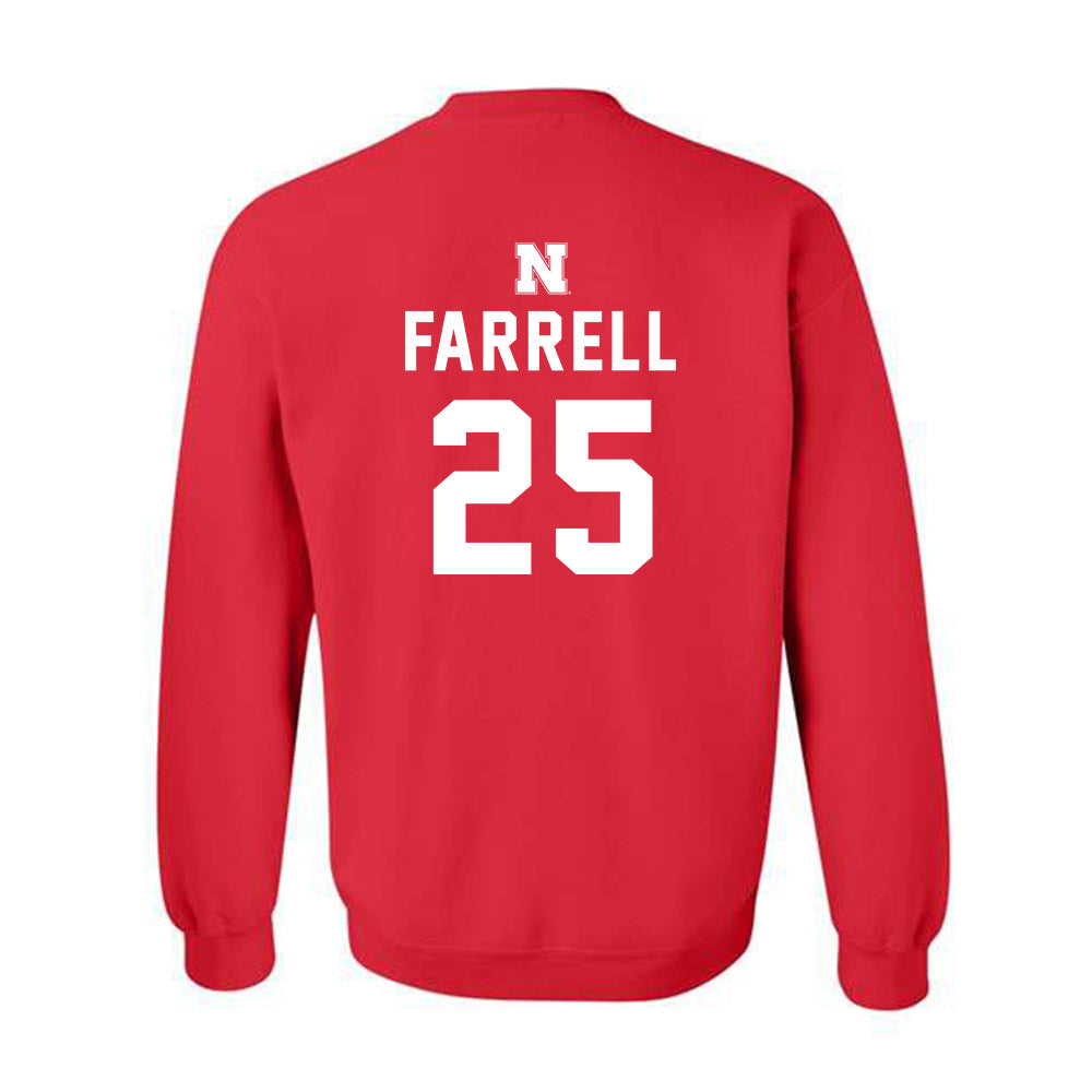 Nebraska - NCAA Softball : Jesse Farrell - Replica Shersey Crewneck Sweatshirt-1