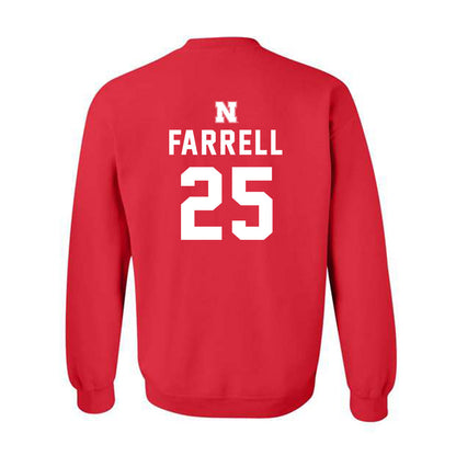 Nebraska - NCAA Softball : Jesse Farrell - Replica Shersey Crewneck Sweatshirt-1