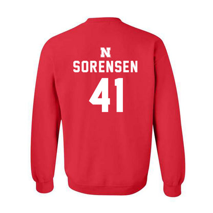 Nebraska - NCAA Football : Luke Sorensen - Replica Shersey Crewneck Sweatshirt-1
