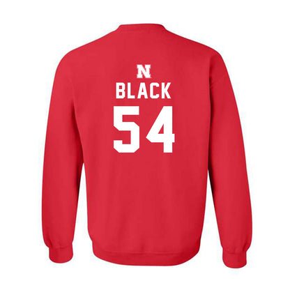 Nebraska - NCAA Football : Brendan Black - Replica Shersey Crewneck Sweatshirt-1