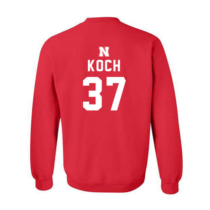 Nebraska - NCAA Football : Kamdyn Koch - Replica Shersey Crewneck Sweatshirt-1