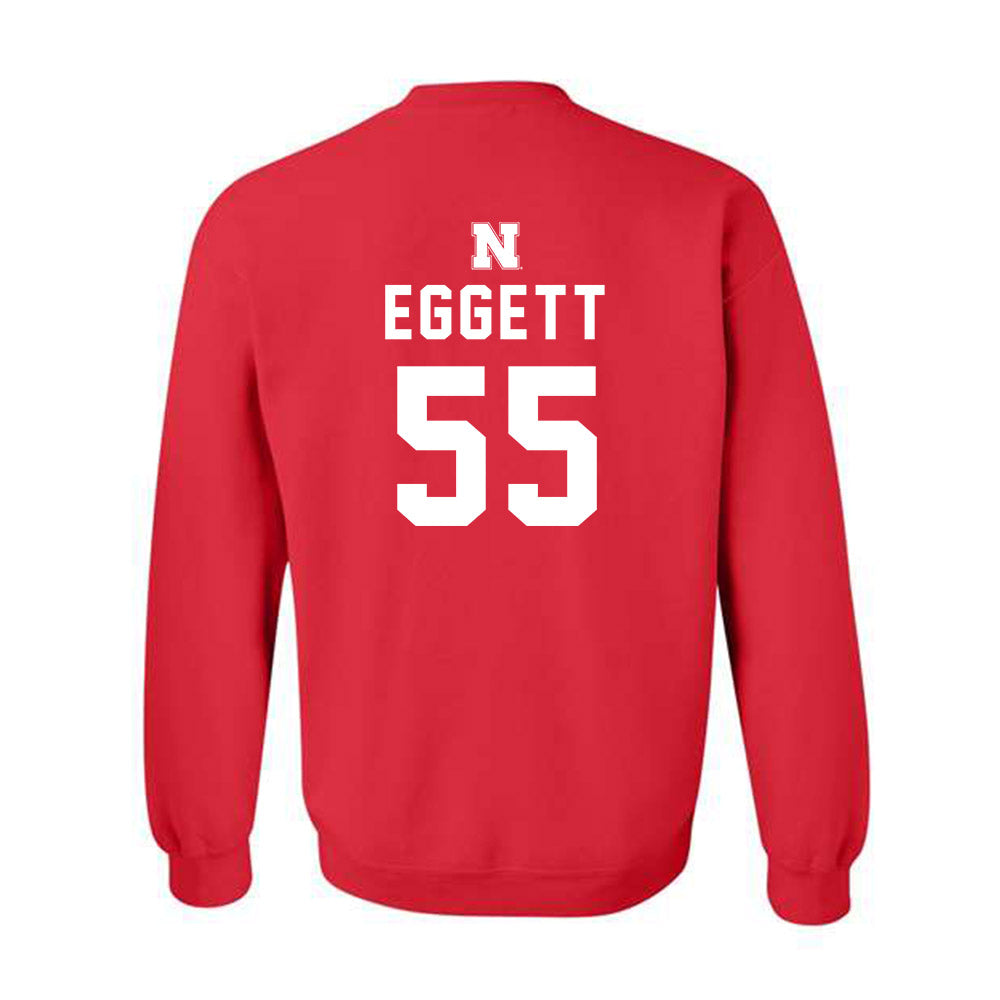 Nebraska - NCAA Women's Soccer : Kate Eggett - Replica Shersey Crewneck Sweatshirt-1